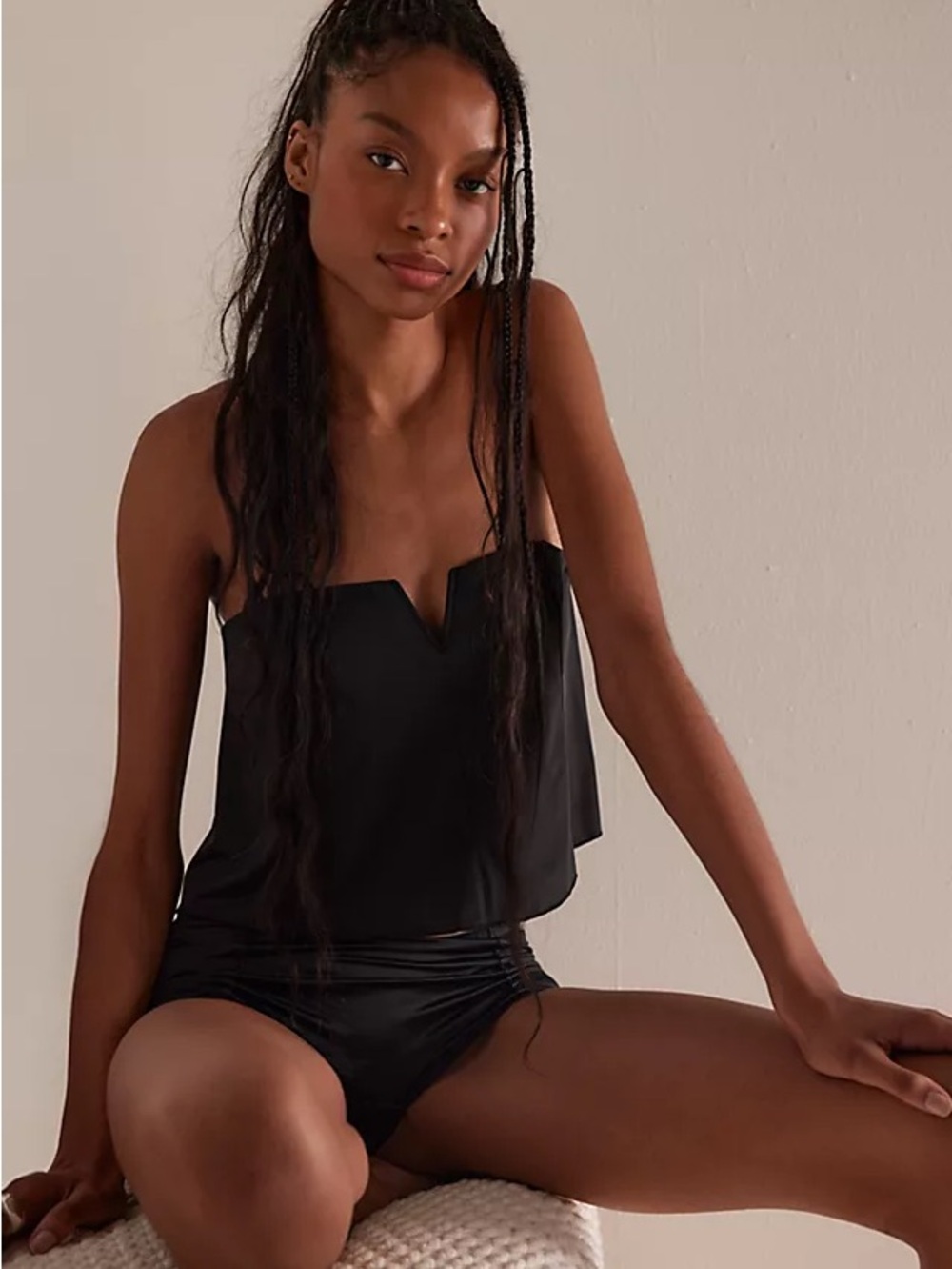 Double Dare Wire Tube Top Wine